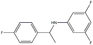 3,5-difluoro-N-[1-(4-fluorophenyl)ethyl]aniline 结构式