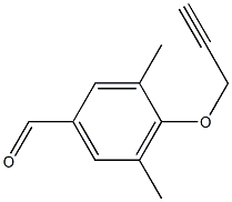 3,5-dimethyl-4-(prop-2-yn-1-yloxy)benzaldehyde 结构式