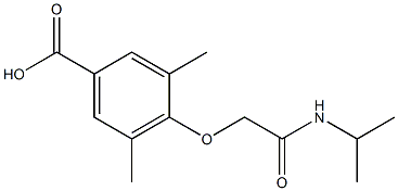 3,5-dimethyl-4-[(propan-2-ylcarbamoyl)methoxy]benzoic acid 结构式