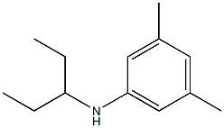 3,5-dimethyl-N-(pentan-3-yl)aniline 结构式