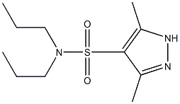 3,5-dimethyl-N,N-dipropyl-1H-pyrazole-4-sulfonamide 结构式