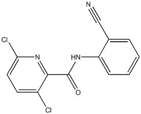 3,6-dichloro-N-(2-cyanophenyl)pyridine-2-carboxamide 结构式