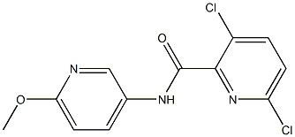 3,6-dichloro-N-(6-methoxypyridin-3-yl)pyridine-2-carboxamide 结构式