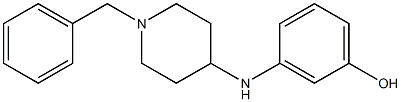 3-[(1-benzylpiperidin-4-yl)amino]phenol 结构式