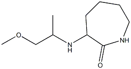 3-[(1-methoxypropan-2-yl)amino]azepan-2-one 结构式