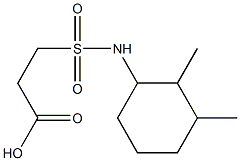 3-[(2,3-dimethylcyclohexyl)sulfamoyl]propanoic acid 结构式