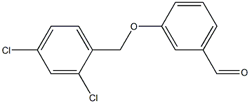 3-[(2,4-dichlorophenyl)methoxy]benzaldehyde 结构式