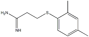 3-[(2,4-dimethylphenyl)sulfanyl]propanimidamide 结构式