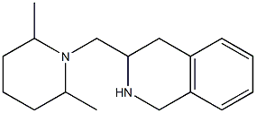 3-[(2,6-dimethylpiperidin-1-yl)methyl]-1,2,3,4-tetrahydroisoquinoline 结构式