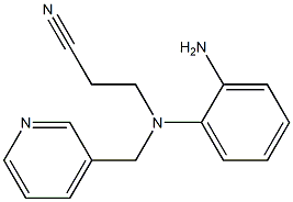 3-[(2-aminophenyl)(pyridin-3-ylmethyl)amino]propanenitrile 结构式