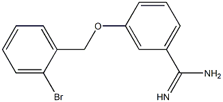 3-[(2-bromobenzyl)oxy]benzenecarboximidamide 结构式