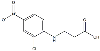 3-[(2-chloro-4-nitrophenyl)amino]propanoic acid 结构式