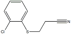 3-[(2-chlorophenyl)sulfanyl]propanenitrile 结构式