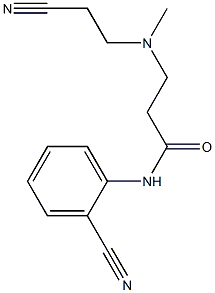 3-[(2-cyanoethyl)(methyl)amino]-N-(2-cyanophenyl)propanamide 结构式