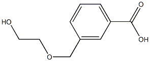 3-[(2-hydroxyethoxy)methyl]benzoic acid 结构式