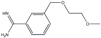 3-[(2-methoxyethoxy)methyl]benzenecarboximidamide 结构式