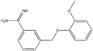 3-[(2-methoxyphenoxy)methyl]benzenecarboximidamide 结构式