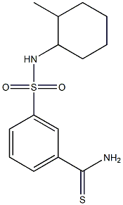 3-[(2-methylcyclohexyl)sulfamoyl]benzene-1-carbothioamide 结构式