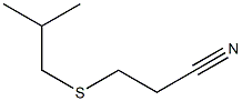 3-[(2-methylpropyl)sulfanyl]propanenitrile 结构式