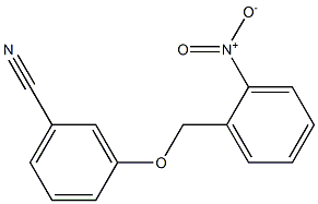 3-[(2-nitrobenzyl)oxy]benzonitrile 结构式