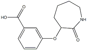 3-[(2-oxoazepan-3-yl)oxy]benzoic acid 结构式