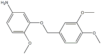 3-[(3,4-dimethoxybenzyl)oxy]-4-methoxyaniline 结构式