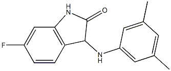 3-[(3,5-dimethylphenyl)amino]-6-fluoro-2,3-dihydro-1H-indol-2-one 结构式