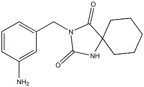 3-[(3-aminophenyl)methyl]-1,3-diazaspiro[4.5]decane-2,4-dione 结构式