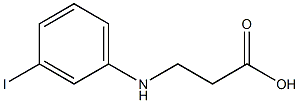 3-[(3-iodophenyl)amino]propanoic acid 结构式