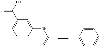 3-[(3-phenylprop-2-ynoyl)amino]benzoic acid 结构式