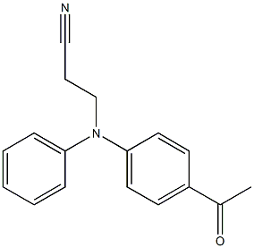 3-[(4-acetylphenyl)(phenyl)amino]propanenitrile 结构式