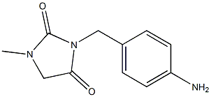 3-[(4-aminophenyl)methyl]-1-methylimidazolidine-2,4-dione 结构式