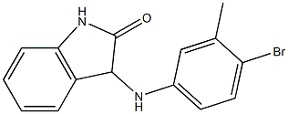 3-[(4-bromo-3-methylphenyl)amino]-2,3-dihydro-1H-indol-2-one 结构式