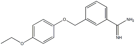 3-[(4-ethoxyphenoxy)methyl]benzenecarboximidamide 结构式