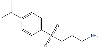 3-[(4-isopropylphenyl)sulfonyl]propan-1-amine 结构式