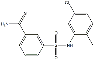 3-[(5-chloro-2-methylphenyl)sulfamoyl]benzene-1-carbothioamide 结构式