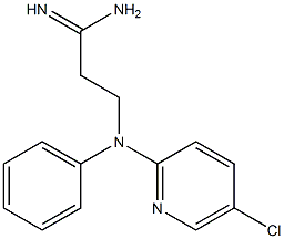 3-[(5-chloropyridin-2-yl)(phenyl)amino]propanimidamide 结构式