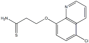 3-[(5-chloroquinolin-8-yl)oxy]propanethioamide 结构式