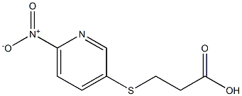 3-[(6-nitropyridin-3-yl)sulfanyl]propanoic acid 结构式