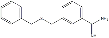 3-[(benzylsulfanyl)methyl]benzene-1-carboximidamide 结构式