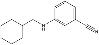 3-[(cyclohexylmethyl)amino]benzonitrile 结构式