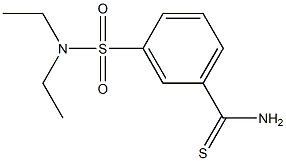 3-[(diethylamino)sulfonyl]benzenecarbothioamide 结构式