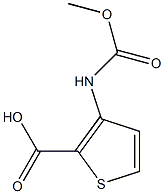 3-[(methoxycarbonyl)amino]thiophene-2-carboxylic acid 结构式