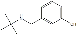 3-[(tert-butylamino)methyl]phenol 结构式