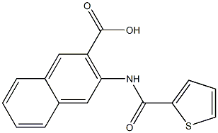 3-[(thien-2-ylcarbonyl)amino]-2-naphthoic acid 结构式