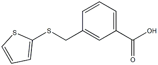 3-[(thiophen-2-ylsulfanyl)methyl]benzoic acid 结构式