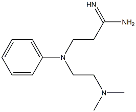 3-[[2-(dimethylamino)ethyl](phenyl)amino]propanimidamide 结构式