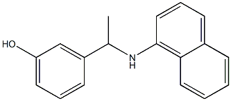 3-[1-(naphthalen-1-ylamino)ethyl]phenol 结构式