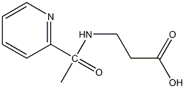 3-[1-(pyridin-2-yl)acetamido]propanoic acid 结构式