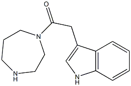 3-[2-(1,4-diazepan-1-yl)-2-oxoethyl]-1H-indole 结构式